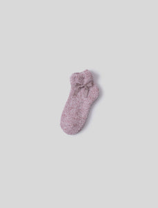 Barefoot Dreams CozyChic Heathered Tennis Socks | Teaberry