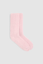 Load image into Gallery viewer, Barefoot Dreams CozyChic Waffle Socks | Petal