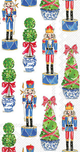 Nutcrackers and Topiary Guest Towel