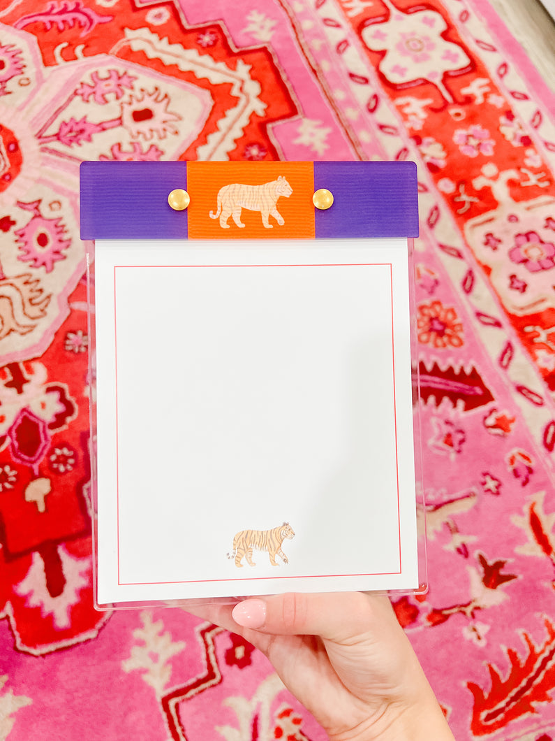 Small Acrylic Tiger Notepad