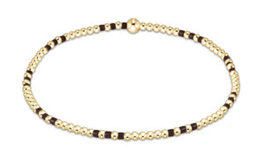enewton Hope Joy Pattern 2mm Bead Bracelet - Chocolate