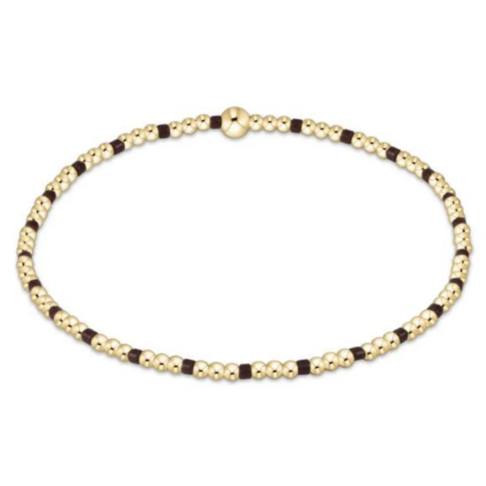enewton Hope Sincerity Pattern 2mm Bead Bracelet - Chocolate