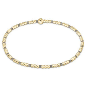 enewton Hope Sincerity Pattern 2mm Bead Bracelet - Milkshake