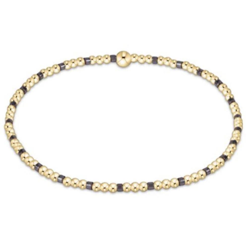 enewton Hope Sincerity Pattern 2mm Bead Bracelet - Taupe With A Twist