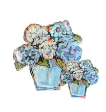 Load image into Gallery viewer, Lauren Dunn Blue Hydrangea Acrylic Bloom Block | Bitty