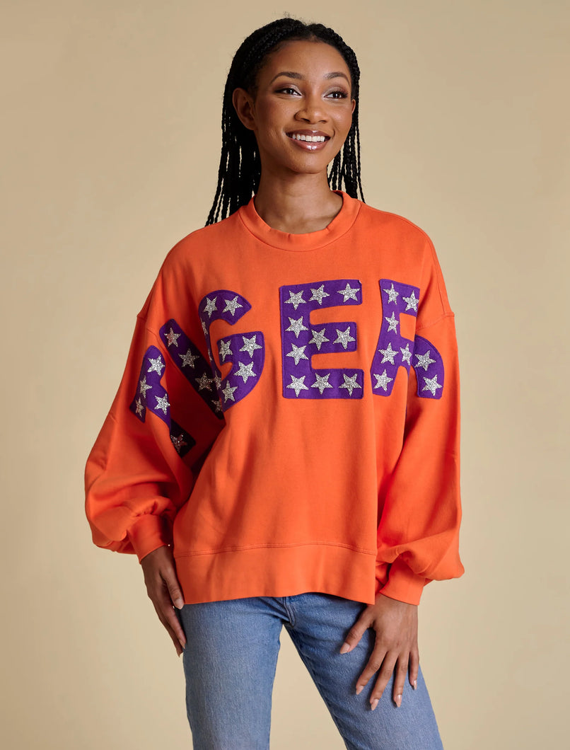 Clemson Balloon Sleeve Pullover