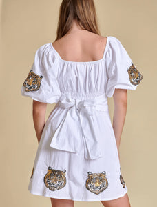 Tigers Puff Sleeve Dress