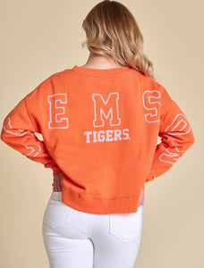 Clemson Sequin Boxy Sweatshirt
