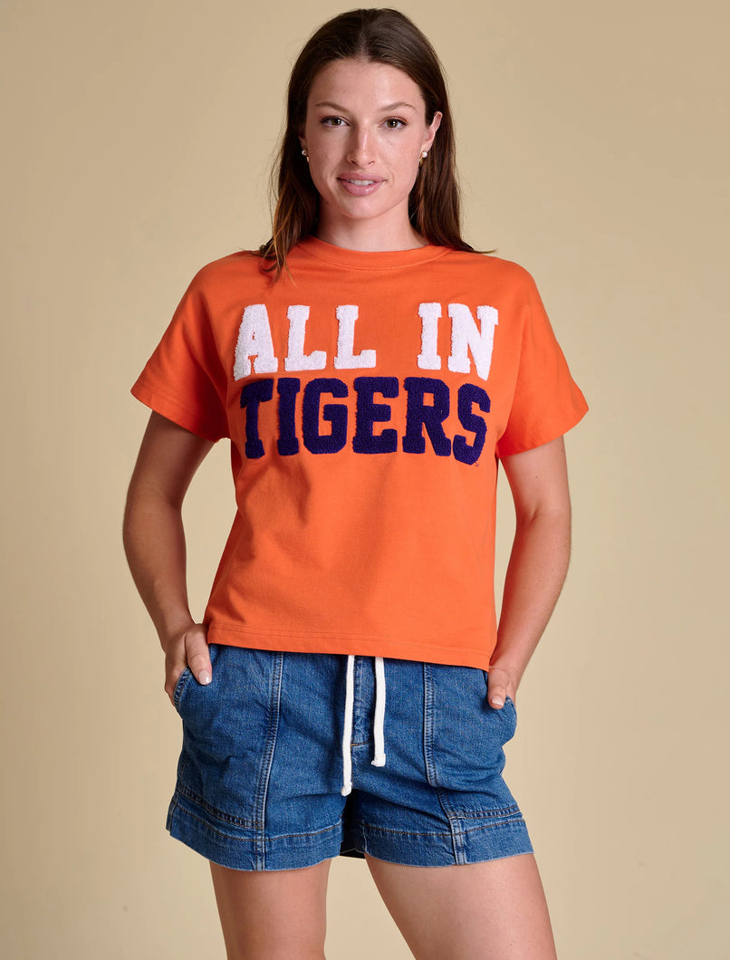 Clemson Boxy Chenille Shirt