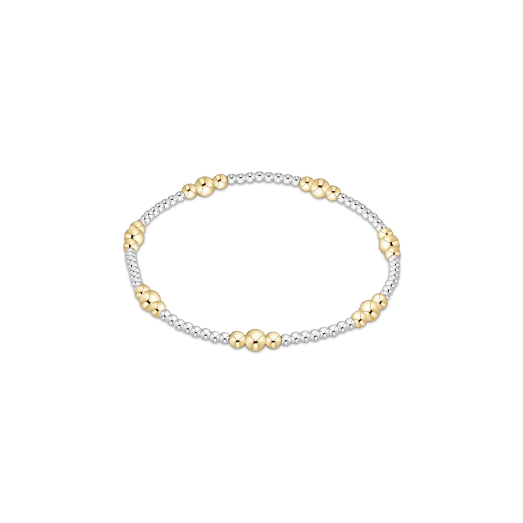 enewton Purpose Gold 4mm Bead Bracelet - Mixed Metal