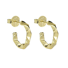 Load image into Gallery viewer, Sheila Fajl Wrinkled Hoops | Shiny Gold, Small
