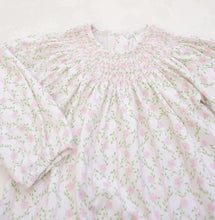 Load image into Gallery viewer, Baby Dunn Rosy Trellis Long Sleeve Bubble