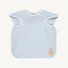 Load image into Gallery viewer, TBBC Big Bite Bib | Buckhead Blue/Worth Ave White