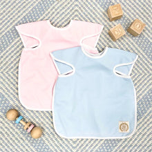 Load image into Gallery viewer, TBBC Big Bite Bib | Buckhead Blue/Worth Ave White