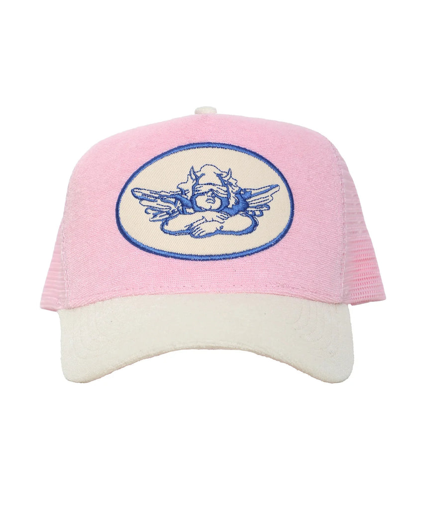 Boys Lie Pink Later Cowboy Trucker Hat
