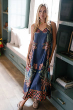 Load image into Gallery viewer, Briton Court Camille Slip Dress | Botanical Midnight