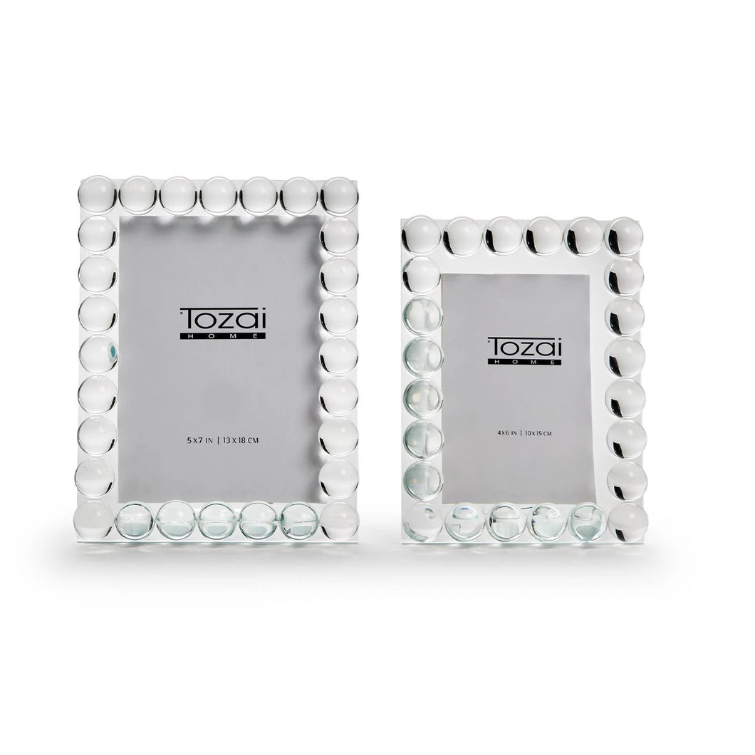 Bubbles Crystal Glass Photo Frame