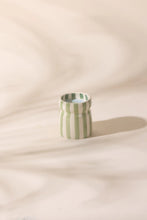 Load image into Gallery viewer, 6.5 Oz Cabana Sage Striped Candle - Bora Bora