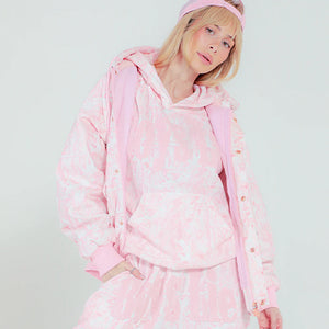 Boys Lie Pink Manhunt Racer Hoodie