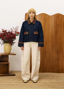 FRNCH Zola Jacket | Bleu Nuit