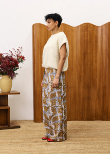 FRNCH Loki Pant | Print Leo Ocre