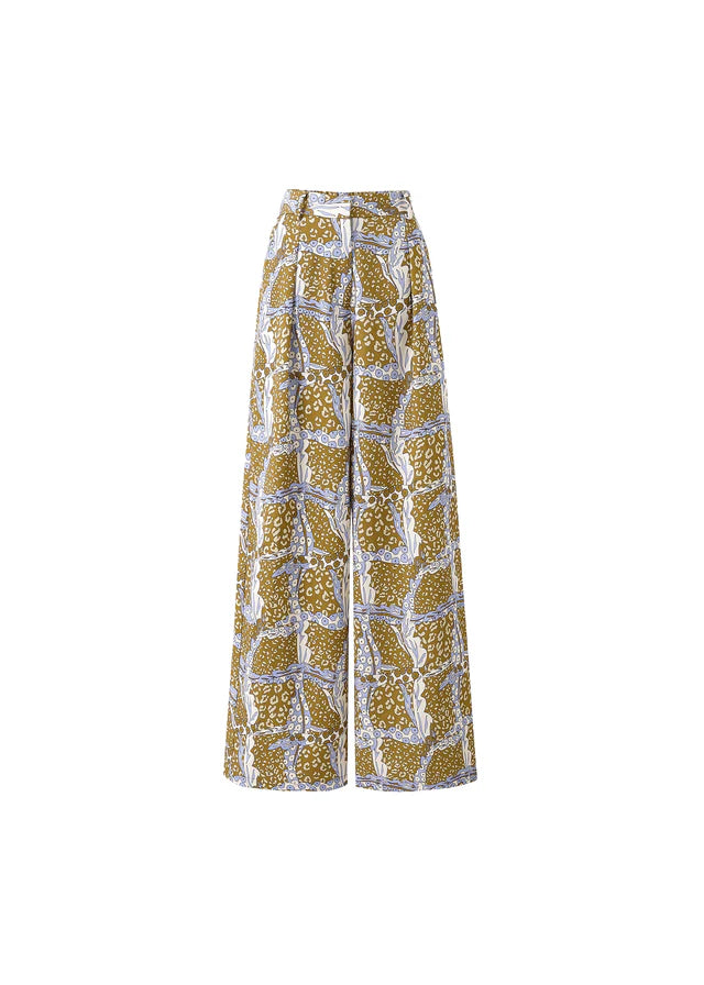 FRNCH Loki Pant | Print Leo Ocre