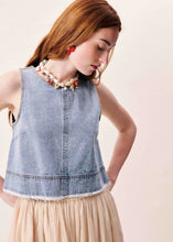 Load image into Gallery viewer, FRNCH Aqualina Top | Bleu Jean