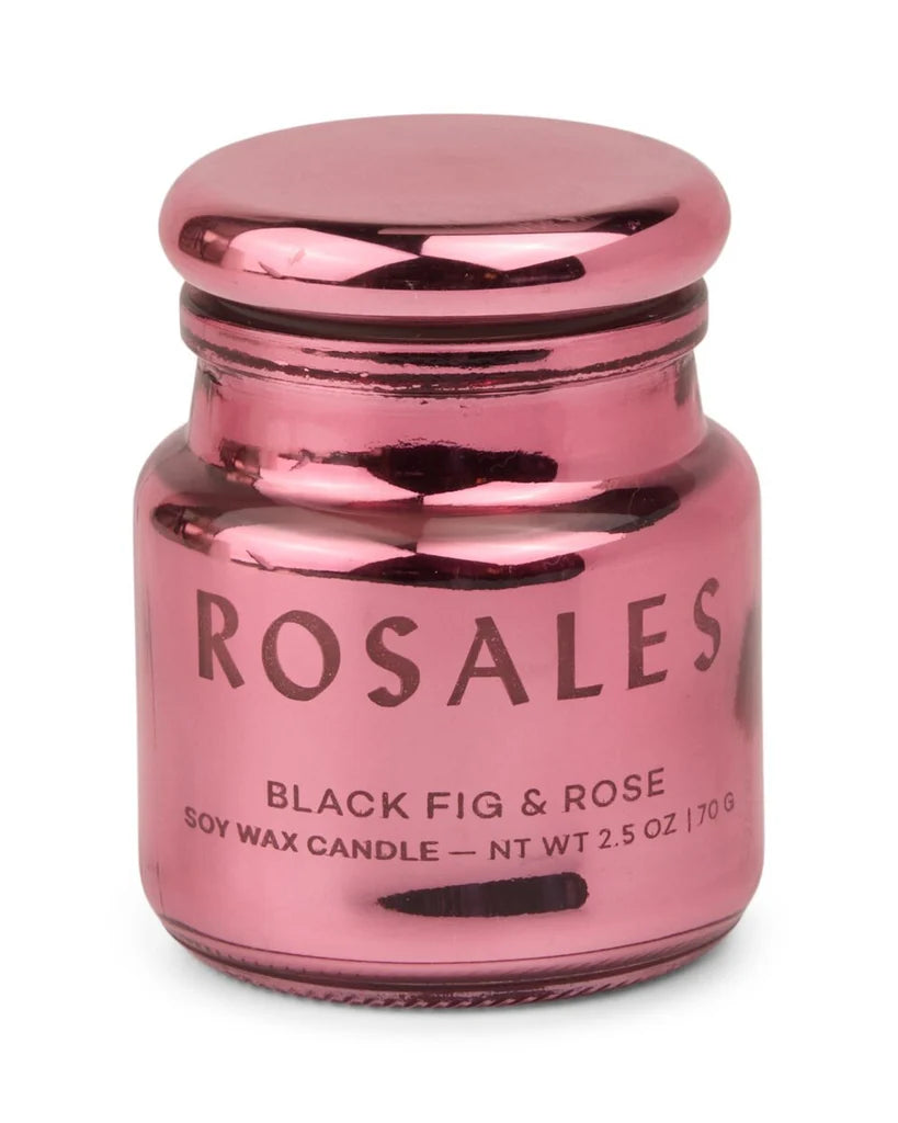 Chroma 2.5 Oz Hot Pink Metallic Candle - Rosales