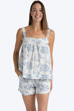 Load image into Gallery viewer, Charleston Toile Cotton Swiss Dot Cami Short Set