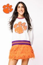 Load image into Gallery viewer, Queen of Sparkles Clemson Paw Sequin Sweater