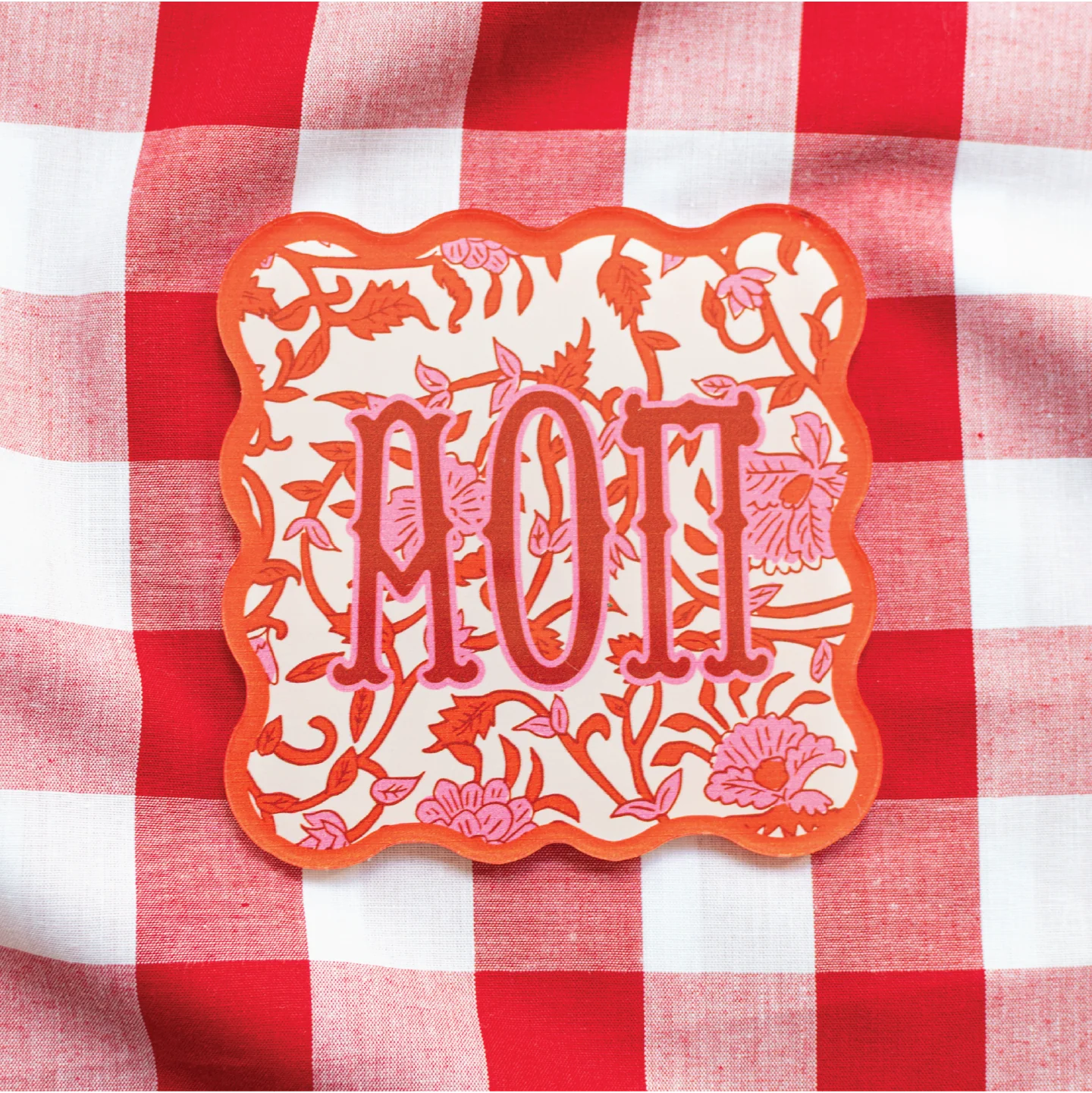 Sorority Block Print Acrylic Coasters