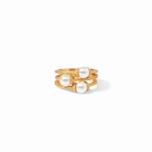 Load image into Gallery viewer, Julie Vos Gold Calypso Trio Ring