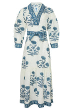 Load image into Gallery viewer, Maison Marigold Capri Maxi Dress | Blue Flower