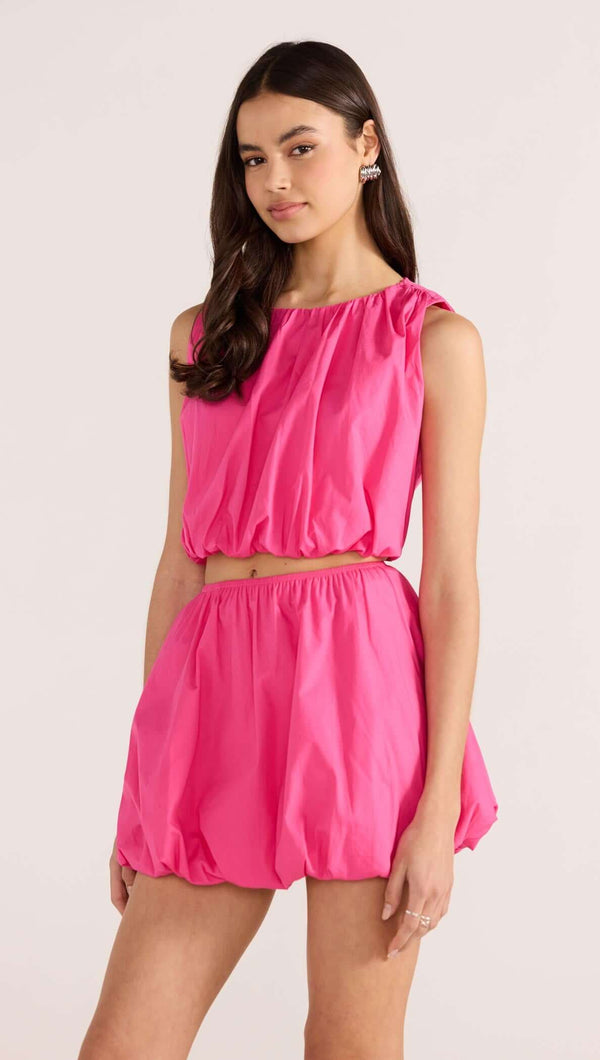 Mink Pink Celestia Bubble Crop Top