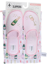Load image into Gallery viewer, Champagne Travel Slippers