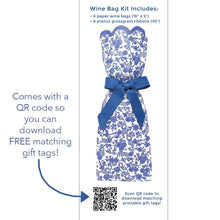 Load image into Gallery viewer, Chinoiserie Wine &amp; Gift Bag Kit
