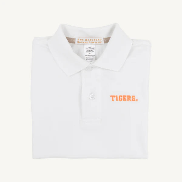 TBBC Clemson Polo SS Back Stork