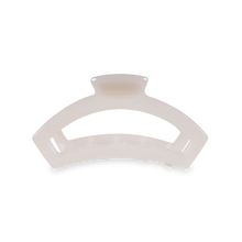 Load image into Gallery viewer, Teleties Open Coconut White Medium Hair Clip