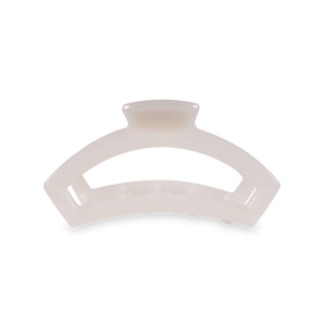 Teleties Open Coconut White Medium Hair Clip