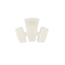 Load image into Gallery viewer, Teleties Classic Coconut White Petite Claw Clip