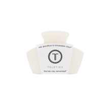 Load image into Gallery viewer, Teleties Classic Coconut White Petite Claw Clip
