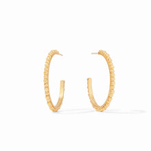 Load image into Gallery viewer, Julie Vos Colette Bead Hoop Gold | Medium
