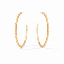 Load image into Gallery viewer, Julie Vos Colette Bead Hoop Gold  | XL