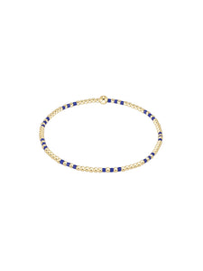 enewton Hope Joy Pattern 2mm Bead Bracelet - Blue Metallic