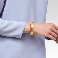 Load image into Gallery viewer, Julie Vos Crescent Stone Bangle | Cubic Zirconia