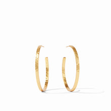 Load image into Gallery viewer, Julie Vos Gold Crescent Hoop | Medium
