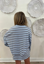Load image into Gallery viewer, Daily Stripe LS Skort Set | Blue &amp; Brown