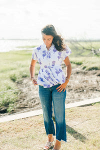 Victoria Dunn Magnolia Blouse | Amethyst