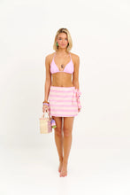 Load image into Gallery viewer, Dottie Hart Romora Wrap Skirt - Triana Shores Ticking
