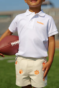 TBBC Clemson Polo SS Back Stork